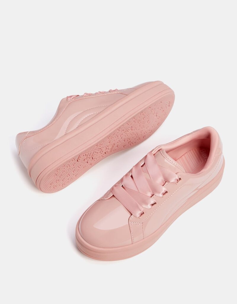 Faux Patent Sneakers - The Hanger