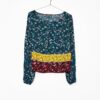 Printed blouse with lace trims on the sleeves - Image 5