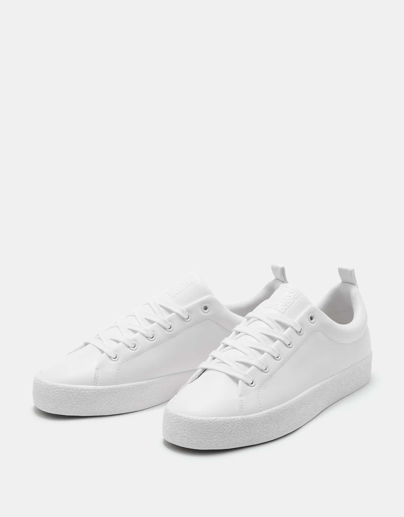 White Textured Sneakers - The Hanger