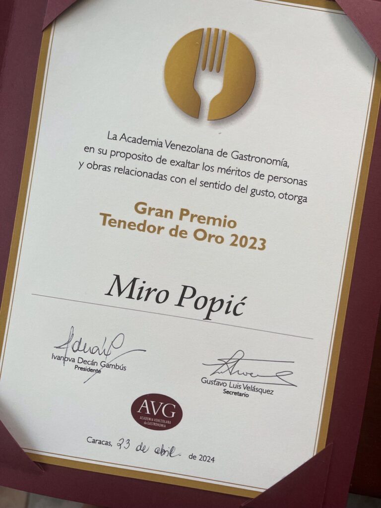 premio gran tenedor de oro 2023 miro popic