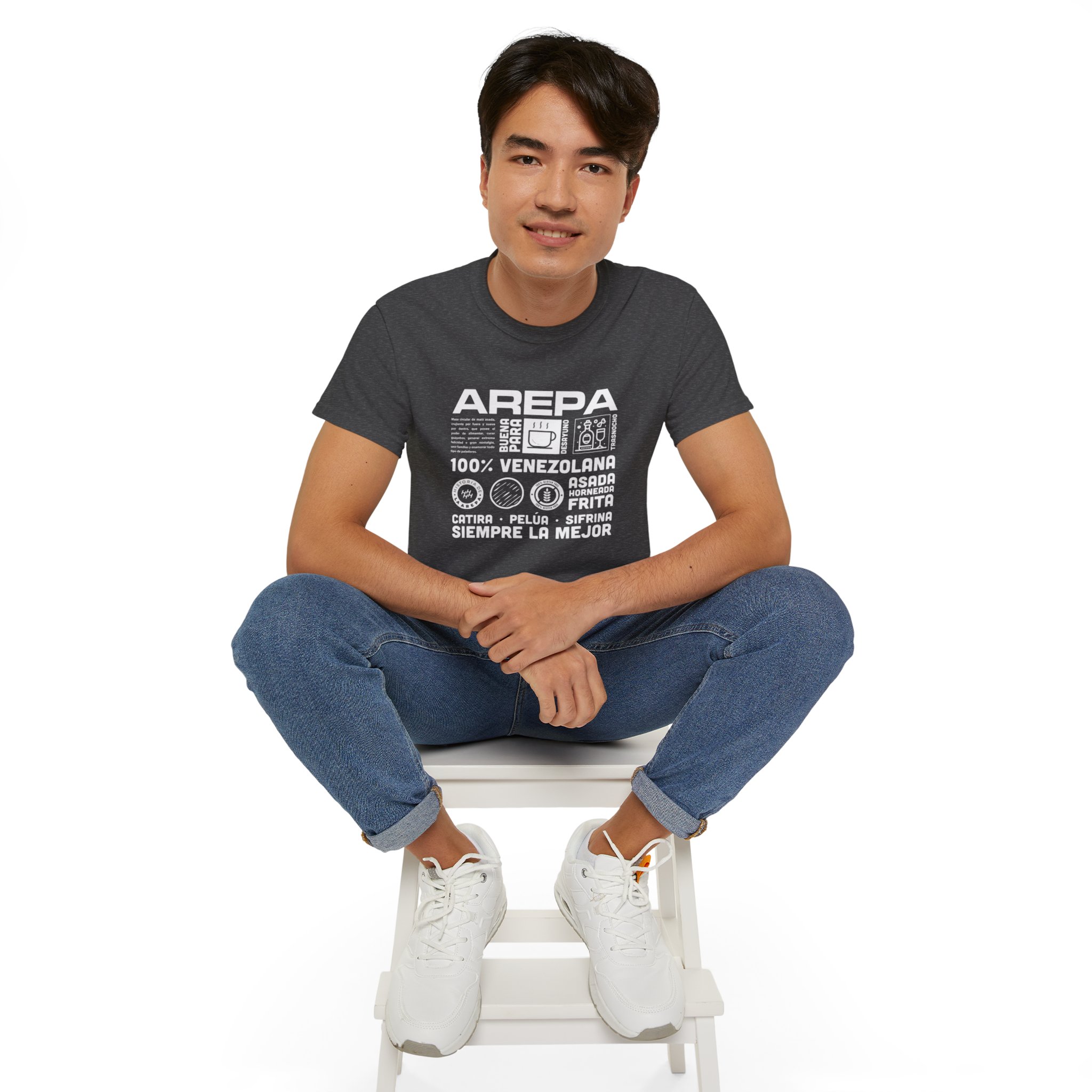 Modelo 01 dark arepa venezolana - Unisex Ultra Cotton Tee - Image 20