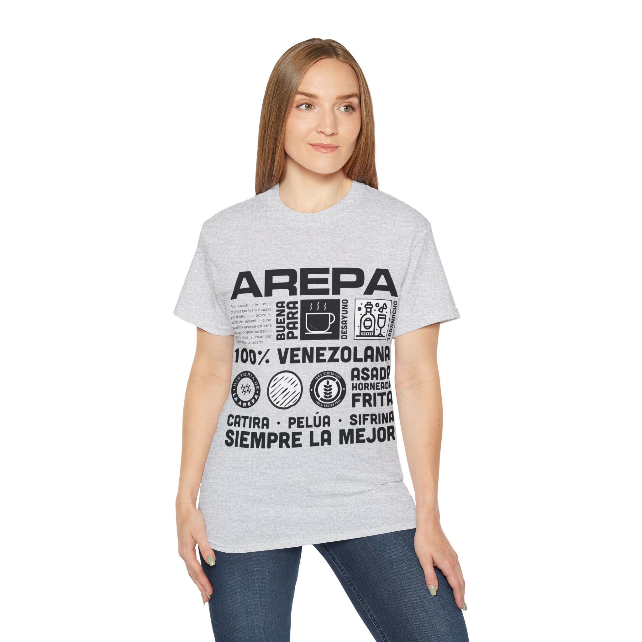 Modelo 01 light arepa venezolana - Unisex Ultra Cotton Tee - Image 16