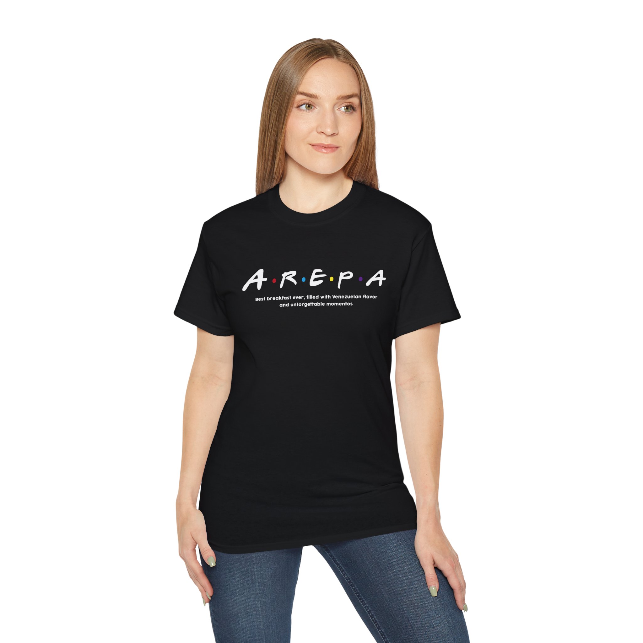 Modelo 6 Arepa Friends dark - Unisex Ultra Cotton Tee - Image 6