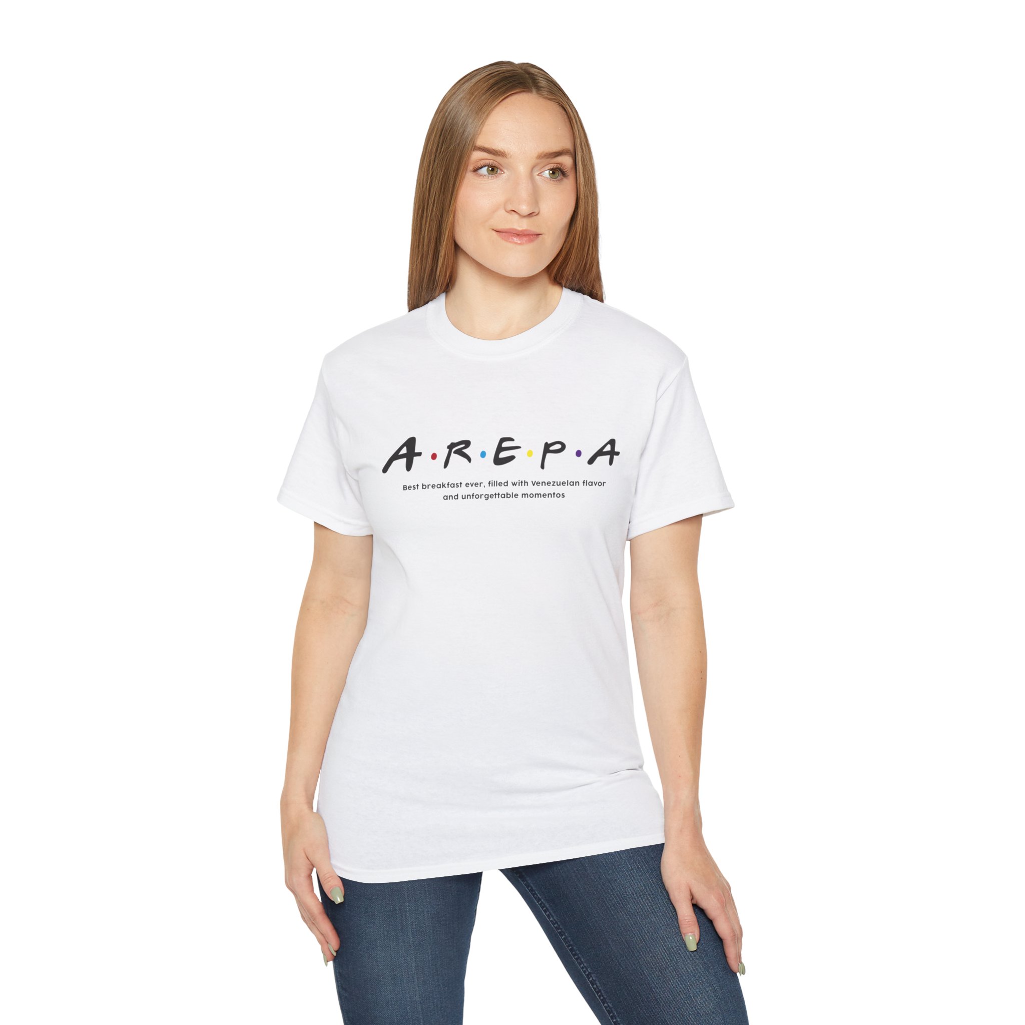 Modelo 6  Arepa Friends light - Unisex Ultra Cotton Tee - Image 5