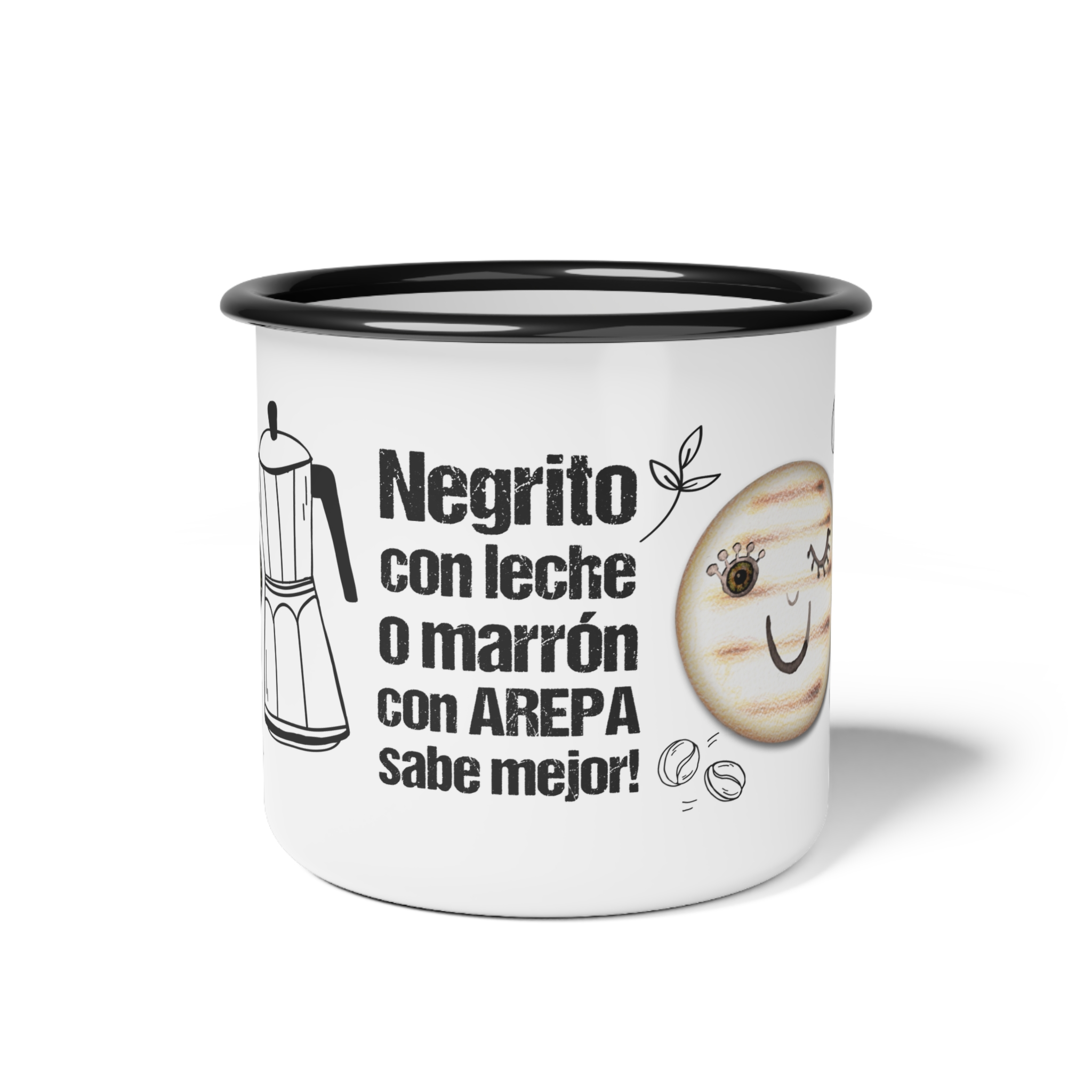 Taza de café de peltre - Enamel Camp Cup