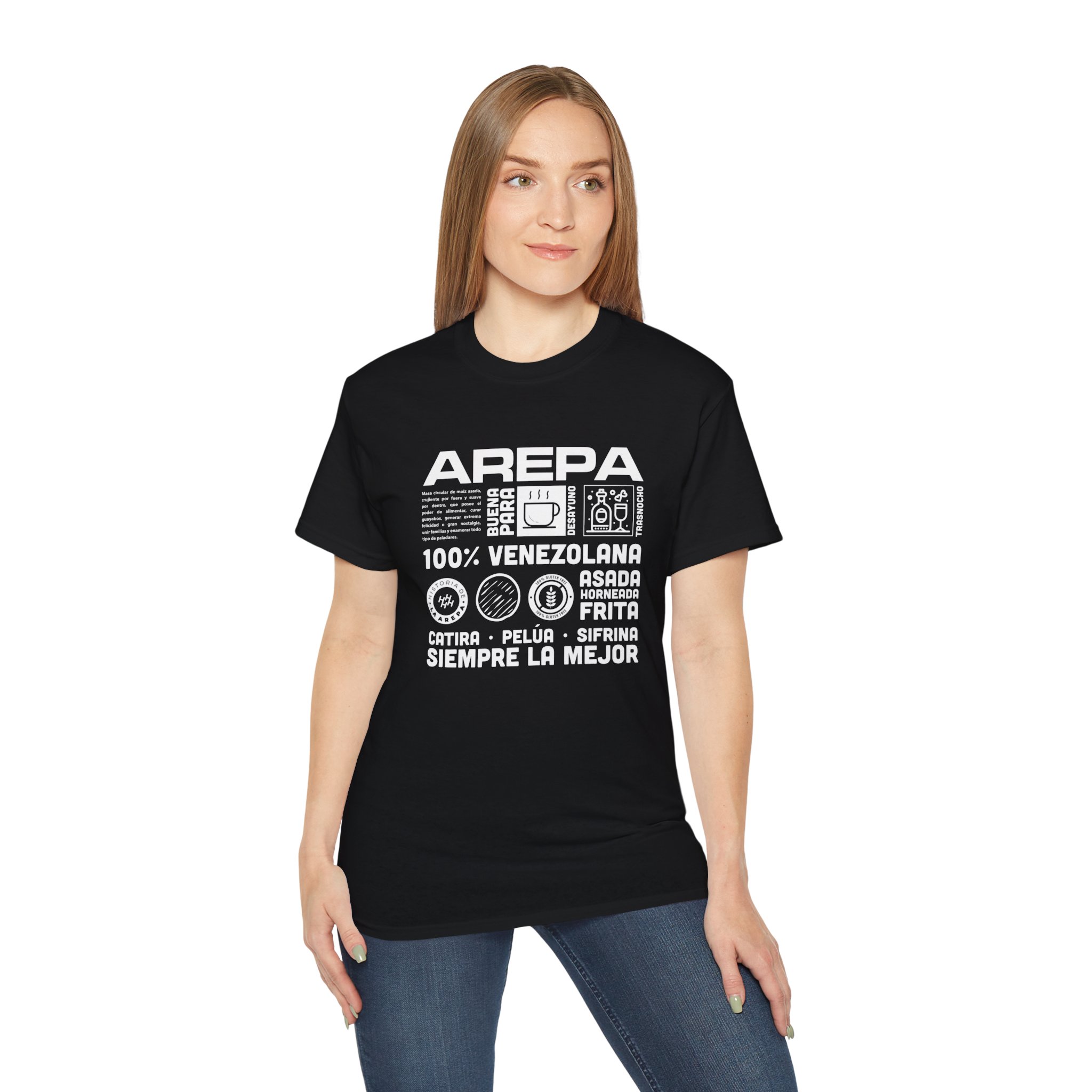 Modelo 01 dark arepa venezolana - Unisex Ultra Cotton Tee - Image 5