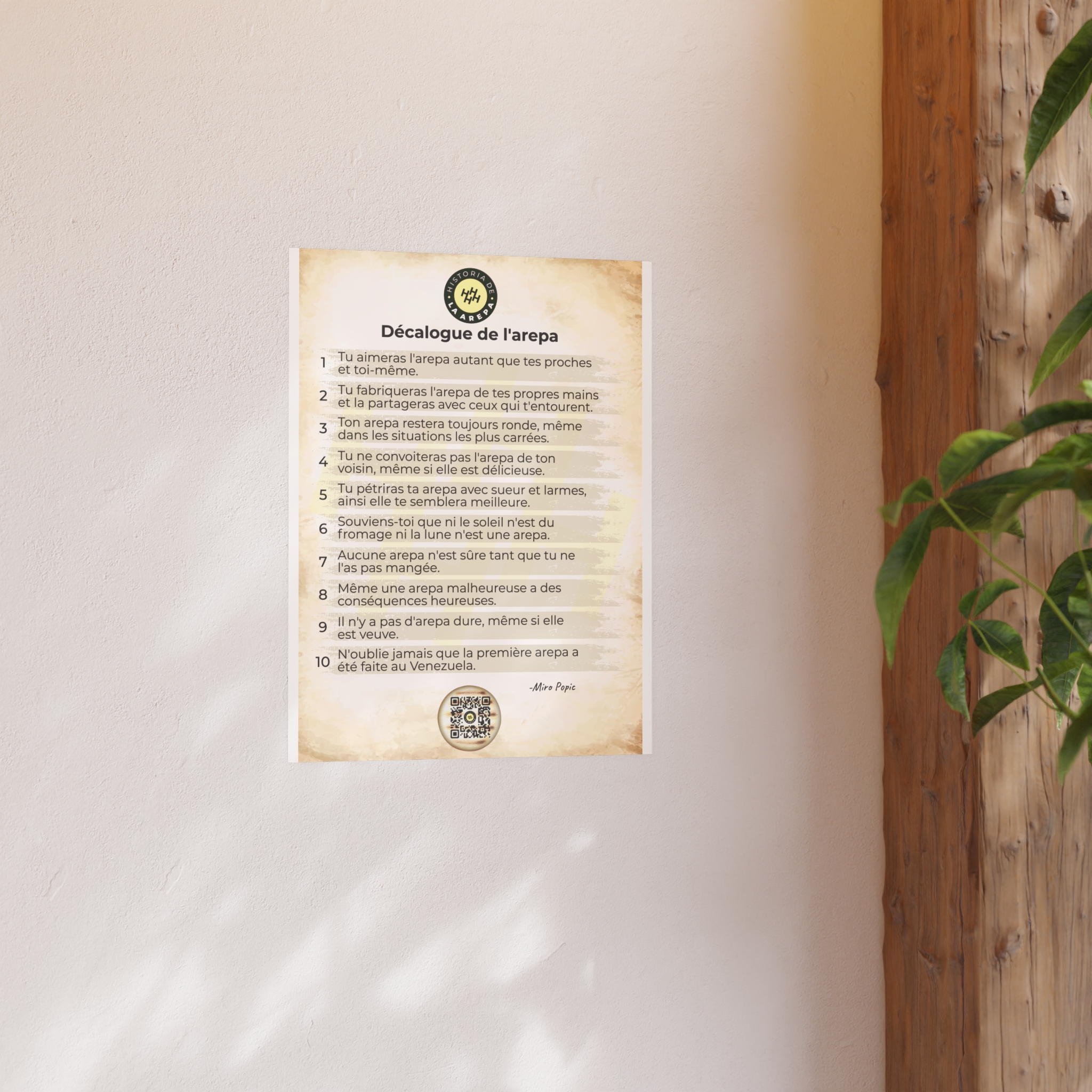 Poster - Der Decalog der Arepa (idioma alemán) - Satin and Archival Matte Posters