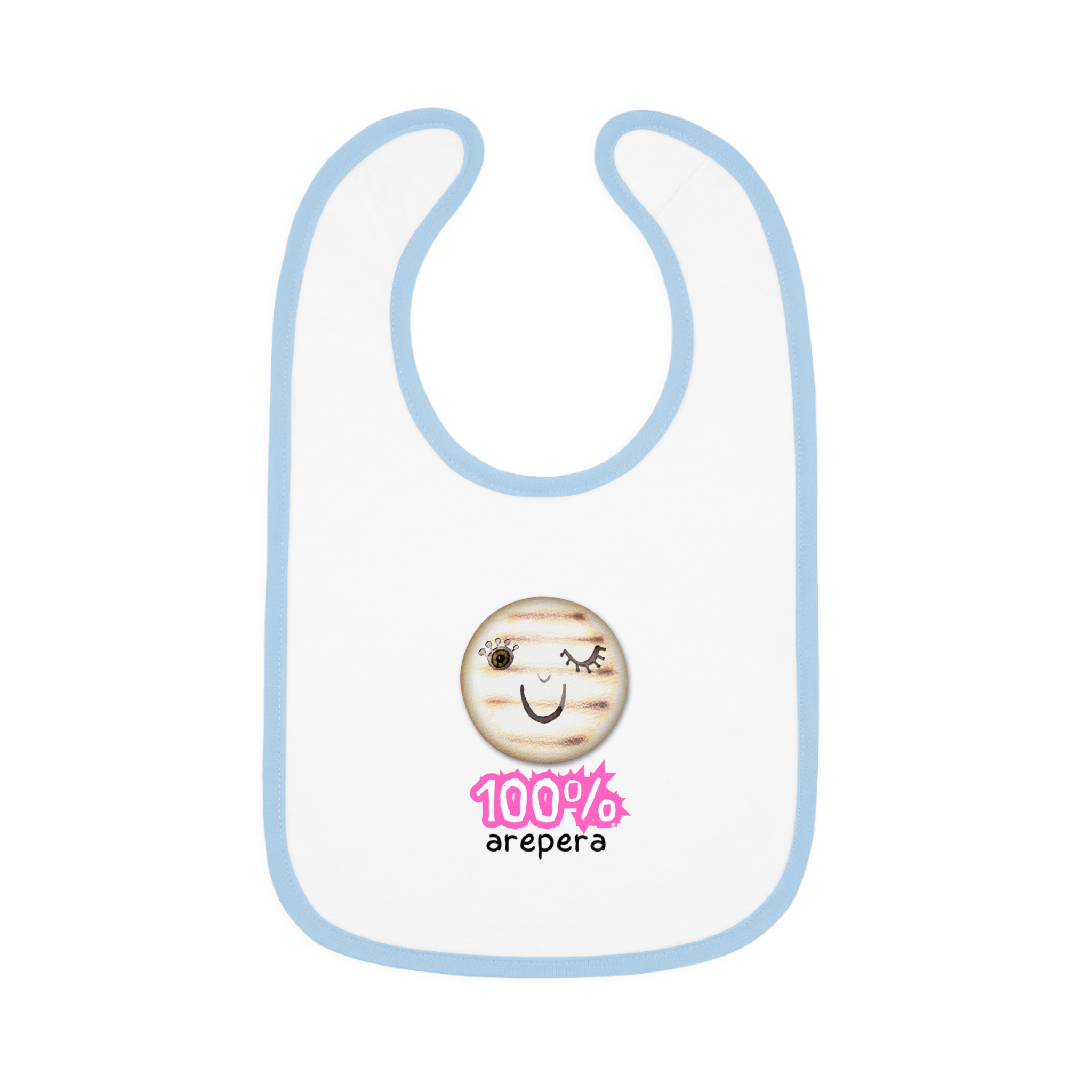 Modelo 12 Babero 100% arepero Modelo RS. Baby Contrast Trim Jersey Bib - Image 8