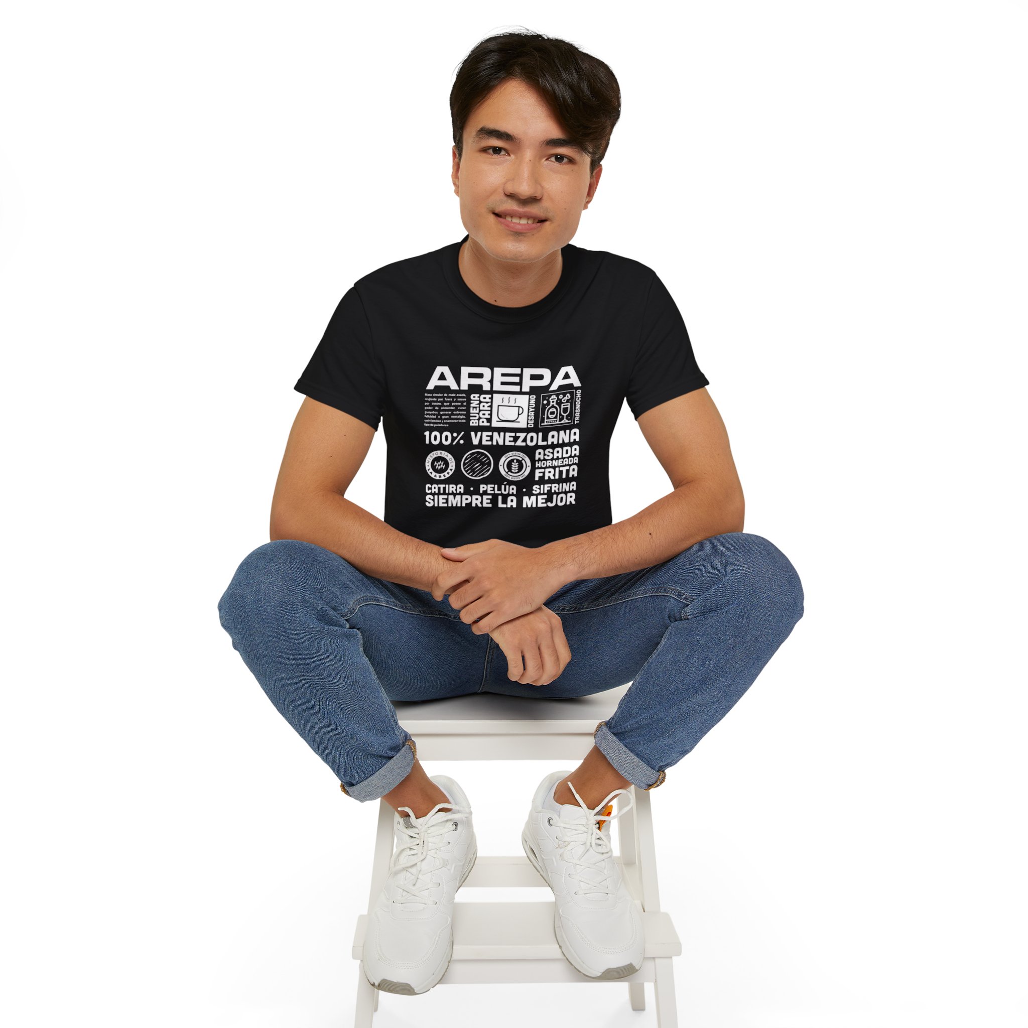 Modelo 01 dark arepa venezolana - Unisex Ultra Cotton Tee - Image 9