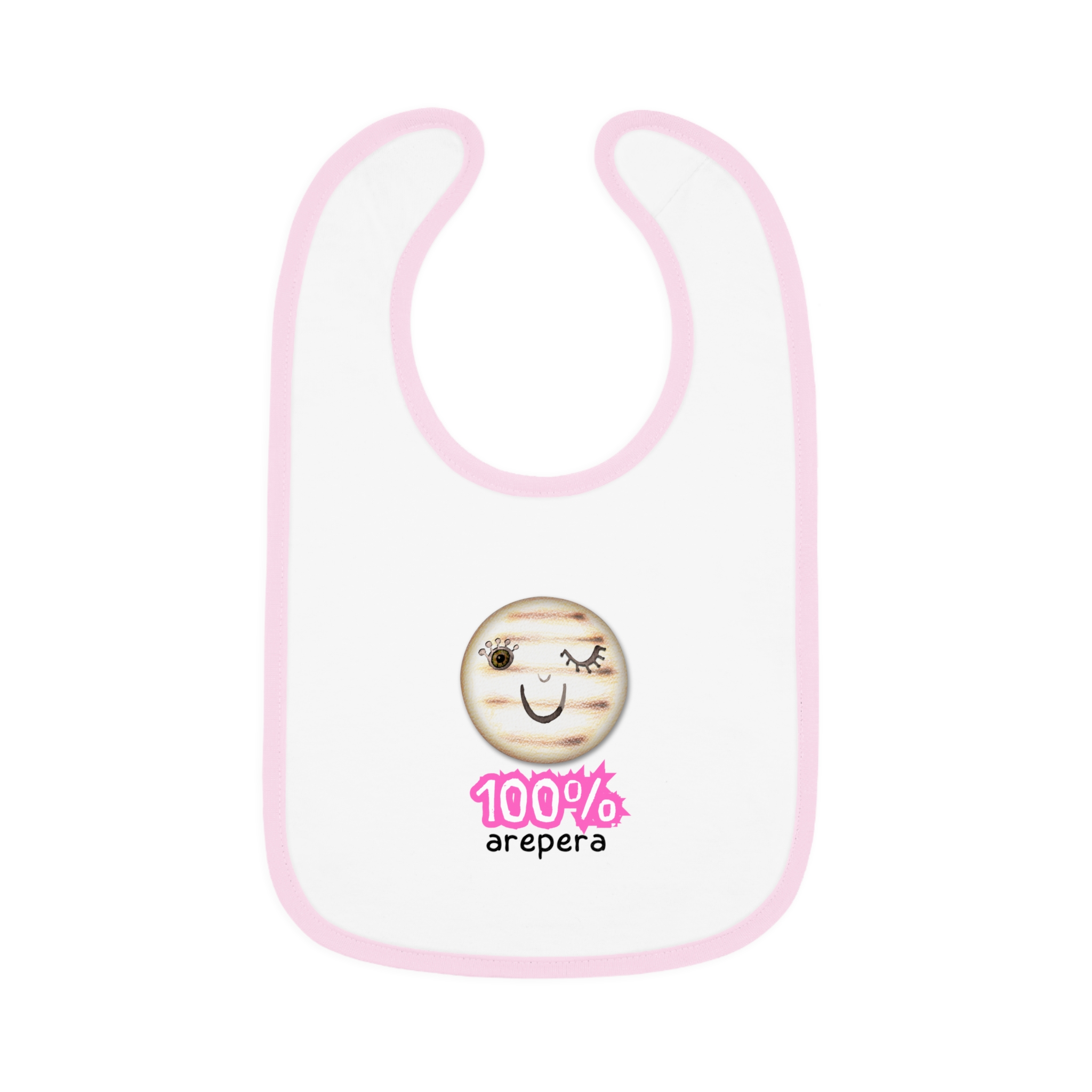 Modelo 12 Babero 100% arepero Modelo RS. Baby Contrast Trim Jersey Bib - Image 2