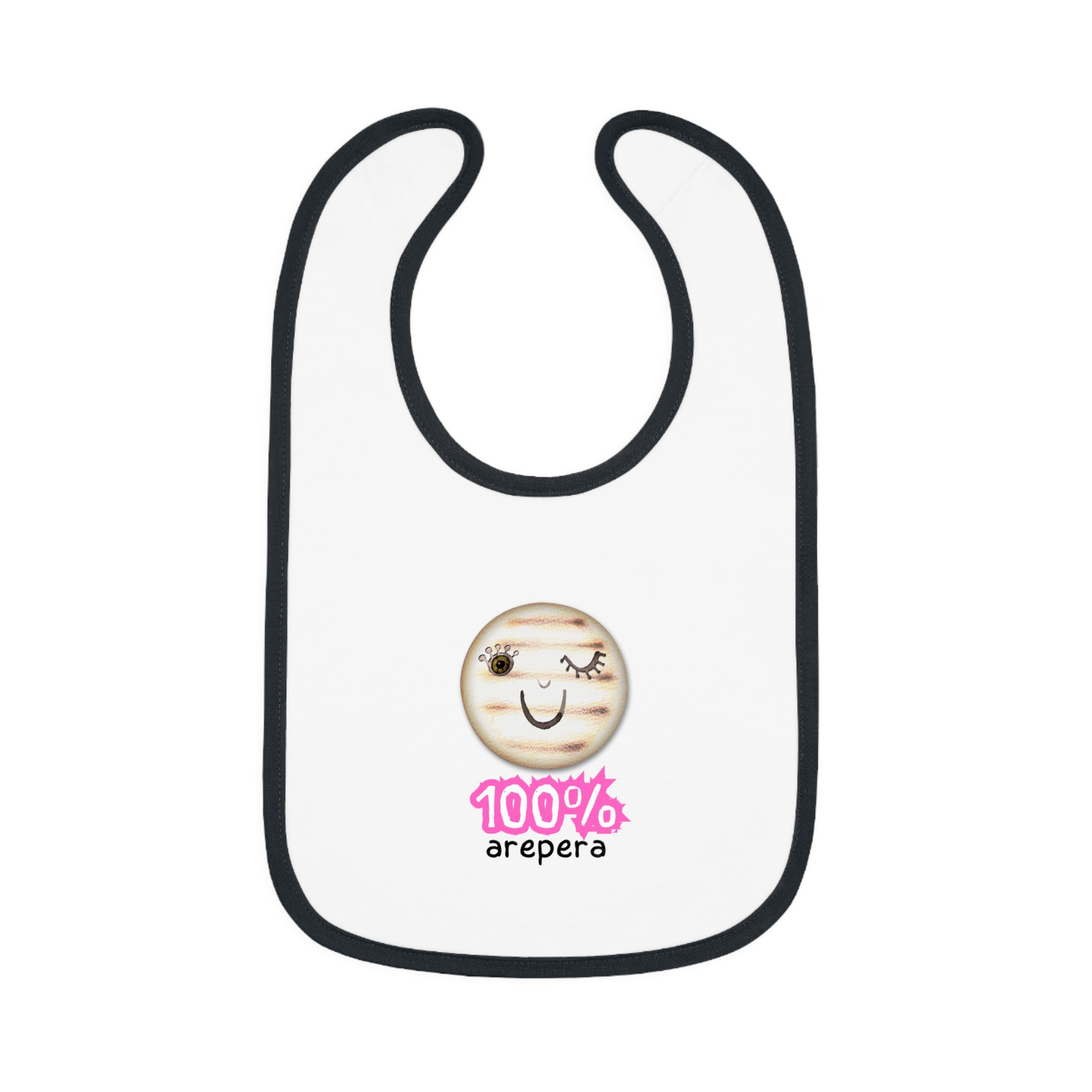 Modelo 12 Babero 100% arepero Modelo RS. Baby Contrast Trim Jersey Bib - Image 5