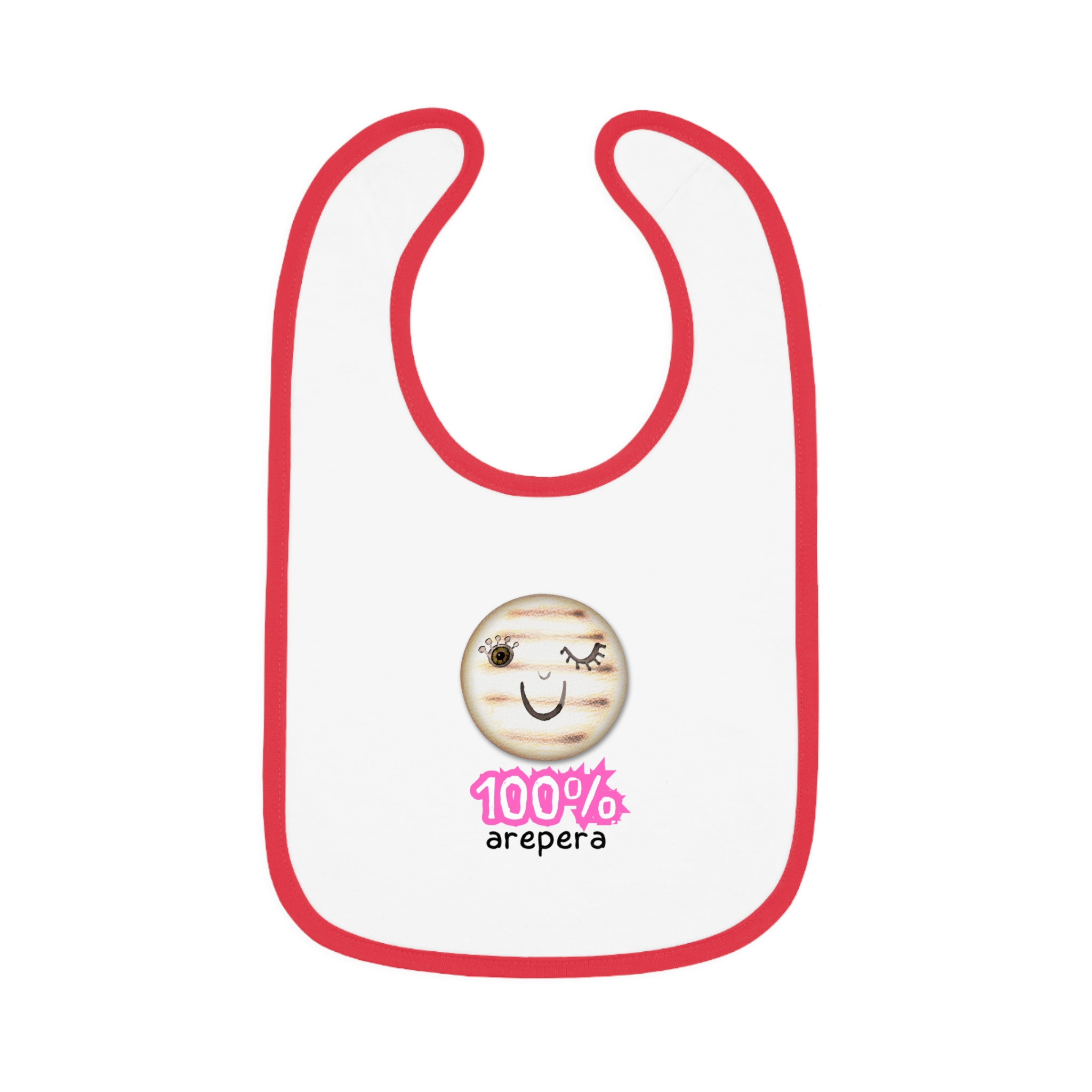 Modelo 12 Babero 100% arepero Modelo RS. Baby Contrast Trim Jersey Bib - Image 11