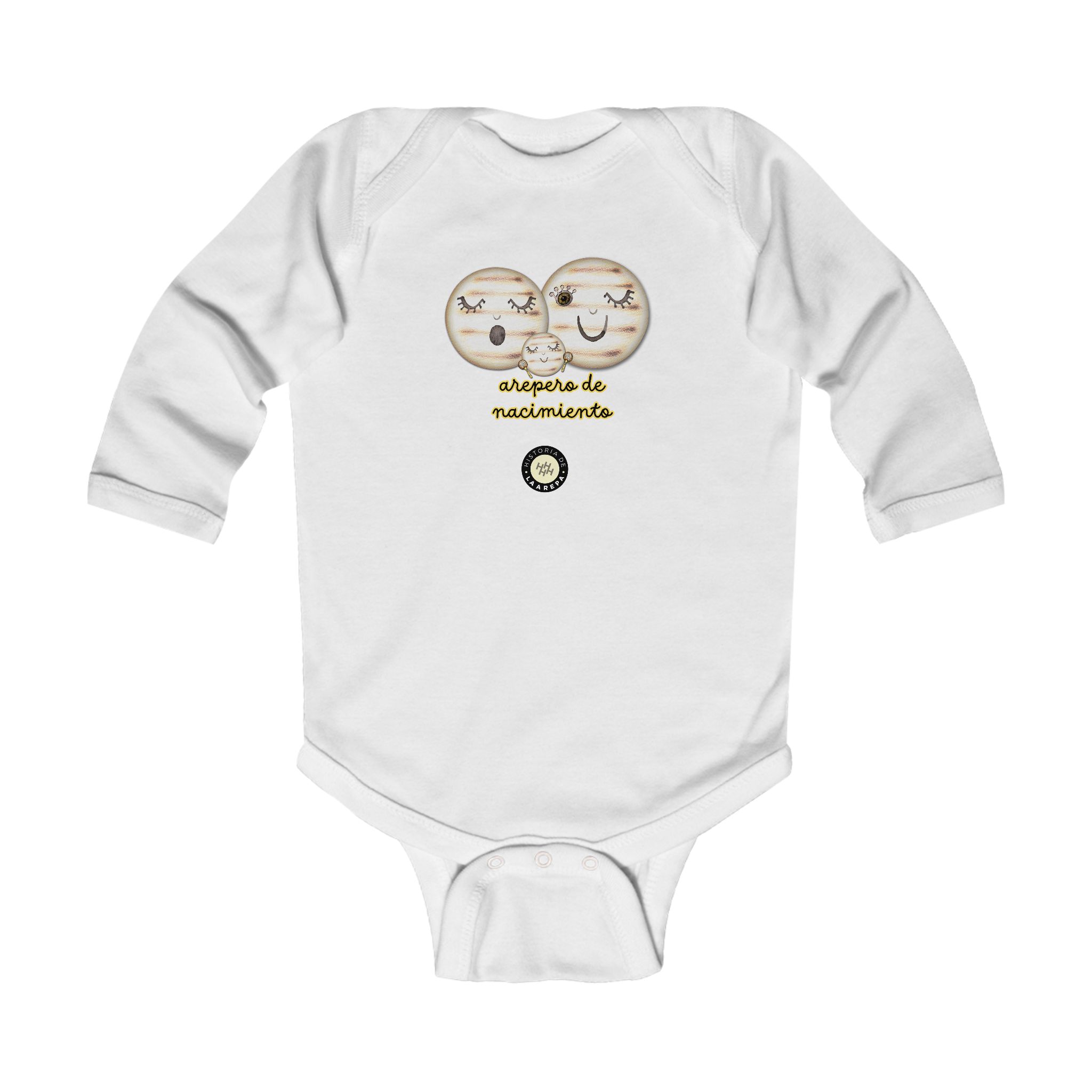 Modelo 1 Body Arepero de nacimiento - Infant Long Sleeve Bodysuit - Image 3