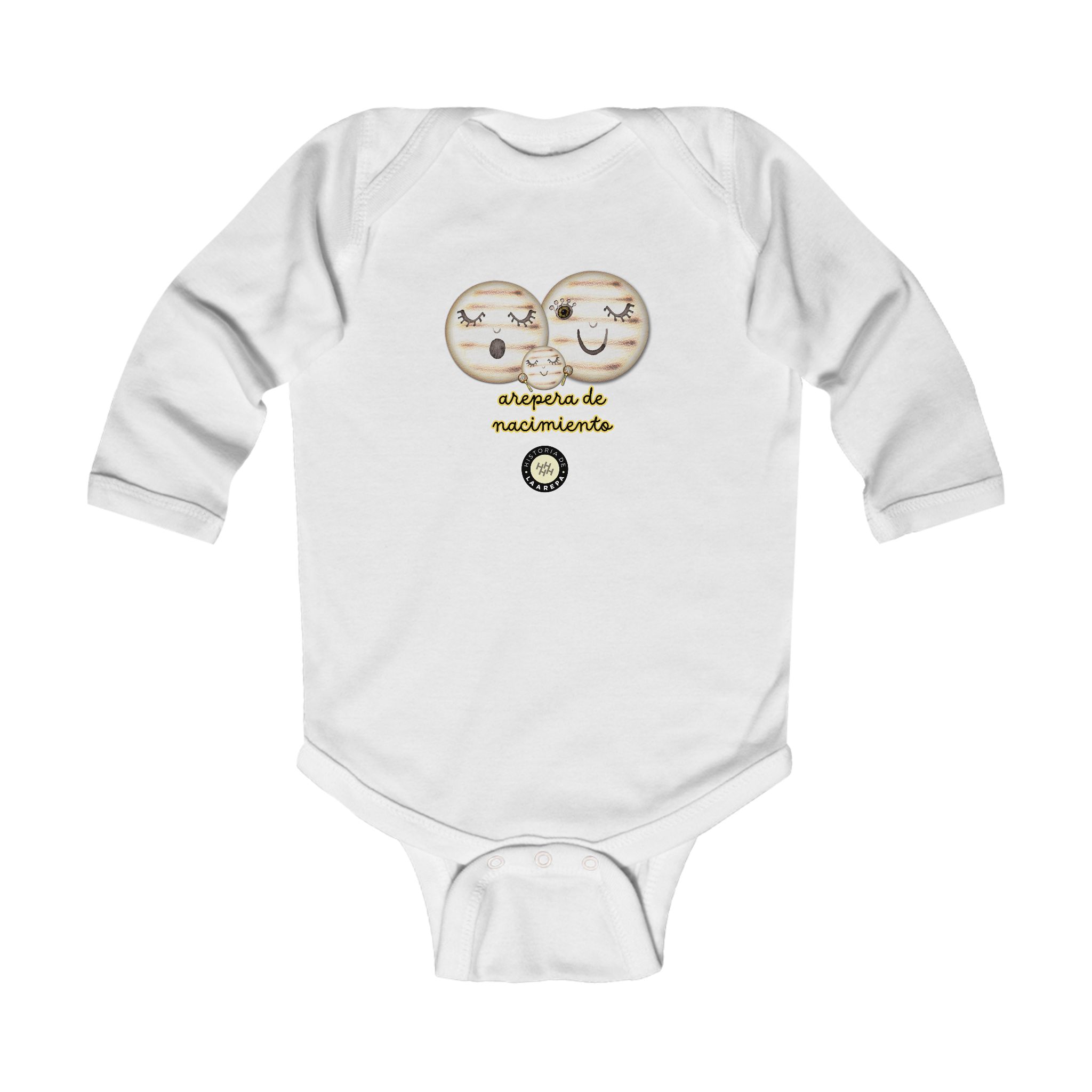 Modelo 1 Body Arepera de nacimiento - Infant Long Sleeve Bodysuit - Image 3