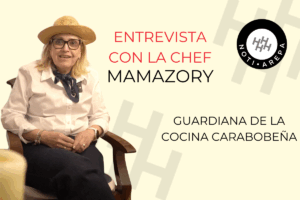 imagen destacada de la entrevista a la chef mamazory , en la sección notiarepa de historia de la arepa