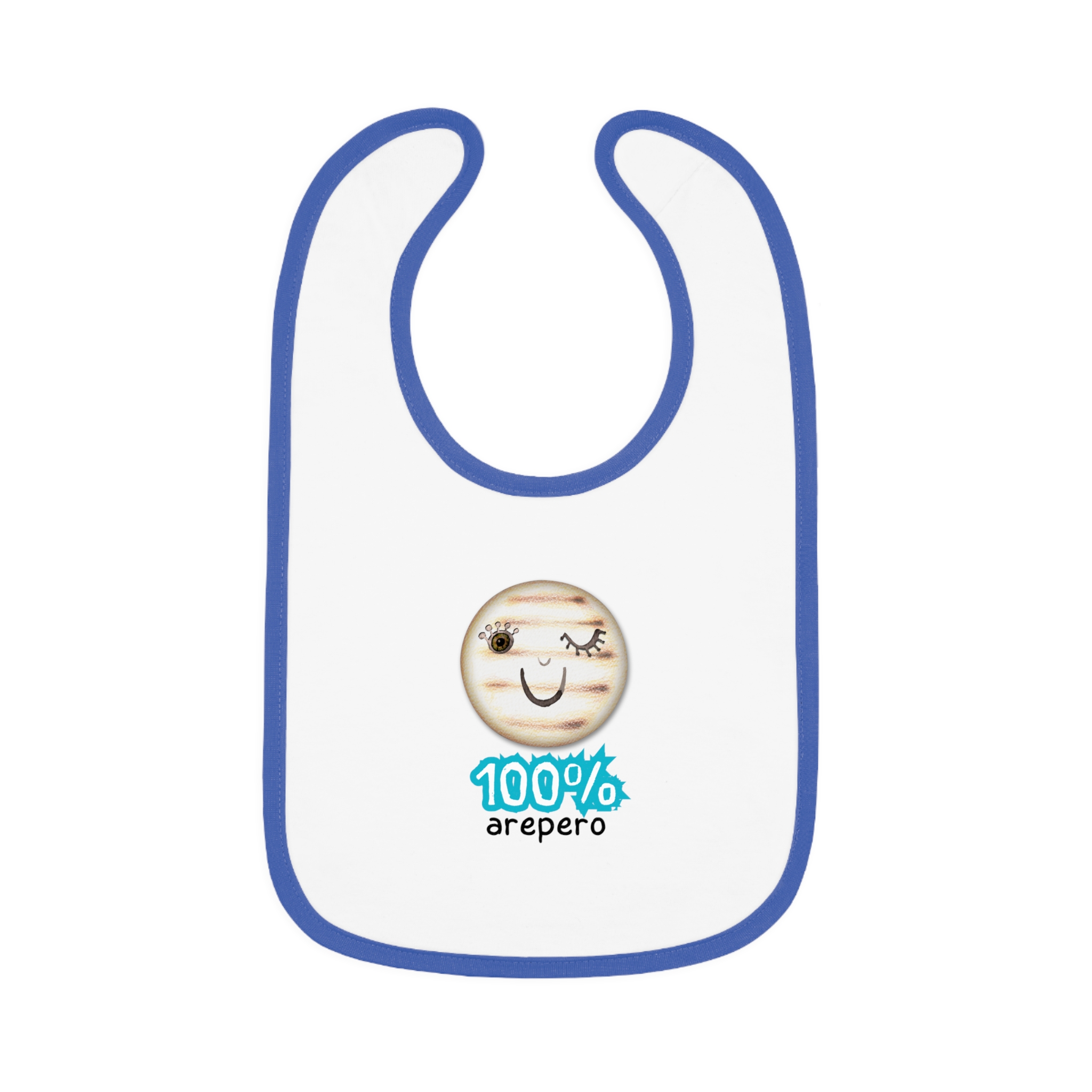 Modelo 13 Babero 100% arepero Modelo AZ. Baby Contrast Trim Jersey Bib - Image 13