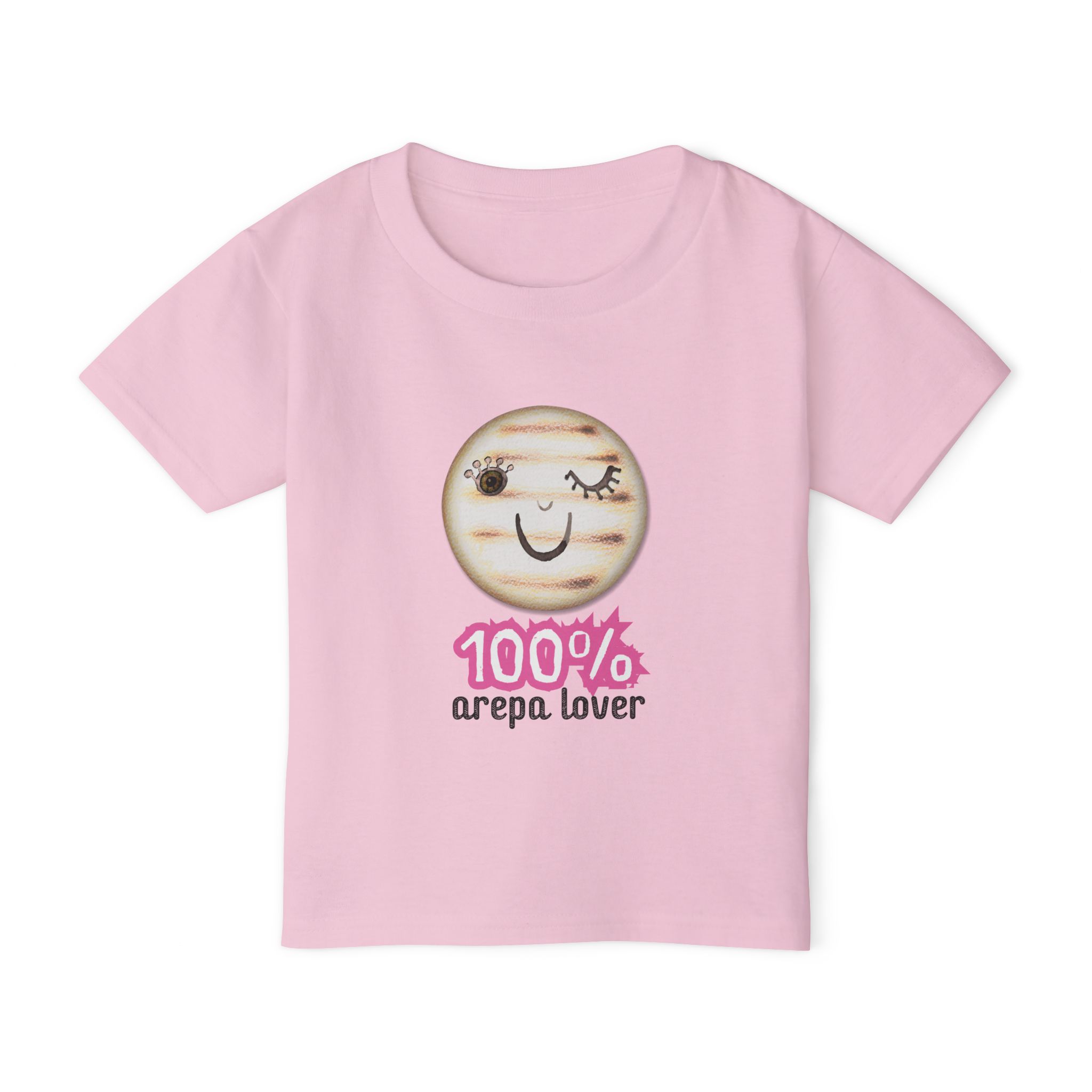 Modelo 11 - 100% Arepa lover Heavy Cotton™ Toddler T-shirt - Image 2