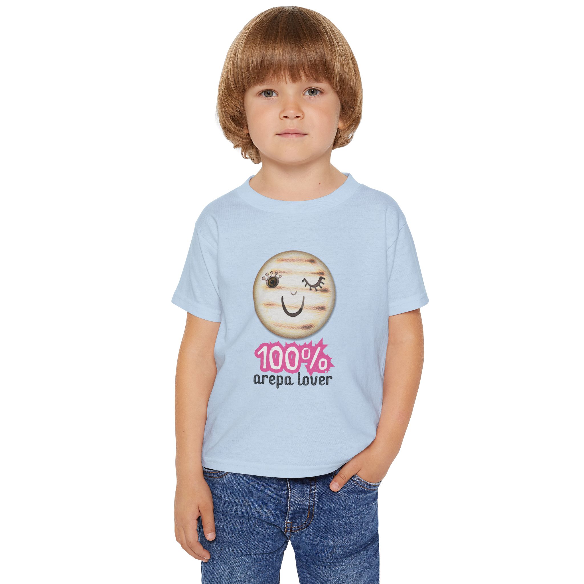 Modelo 11 - 100% Arepa lover Heavy Cotton™ Toddler T-shirt - Image 11