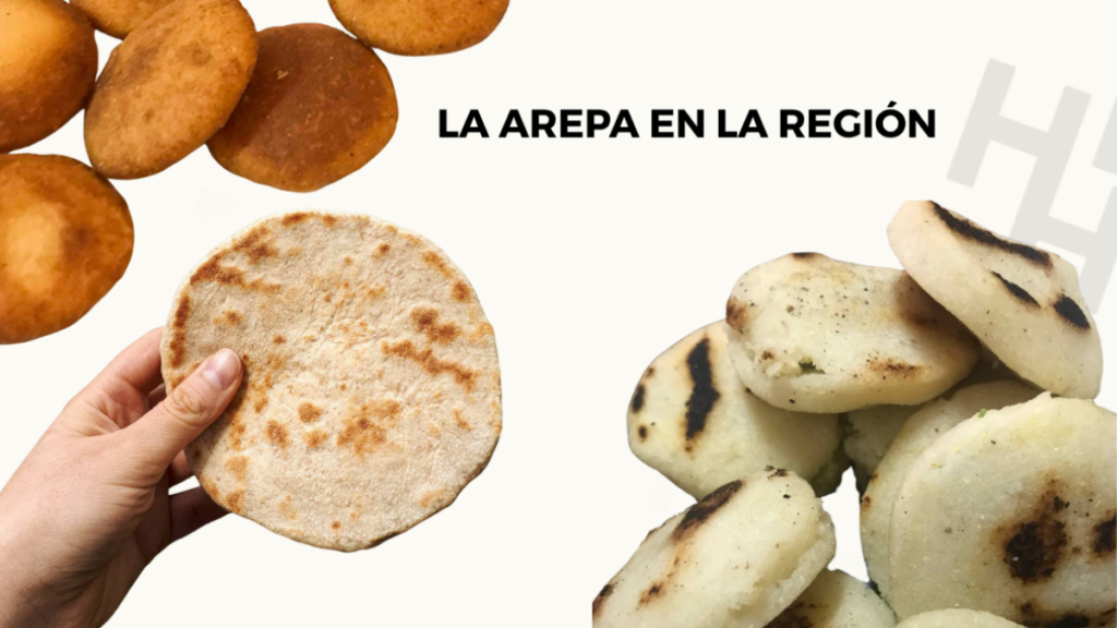 diversos tipos de arepa andinos